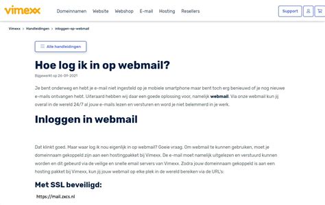 vimexx webmail|Setting up e